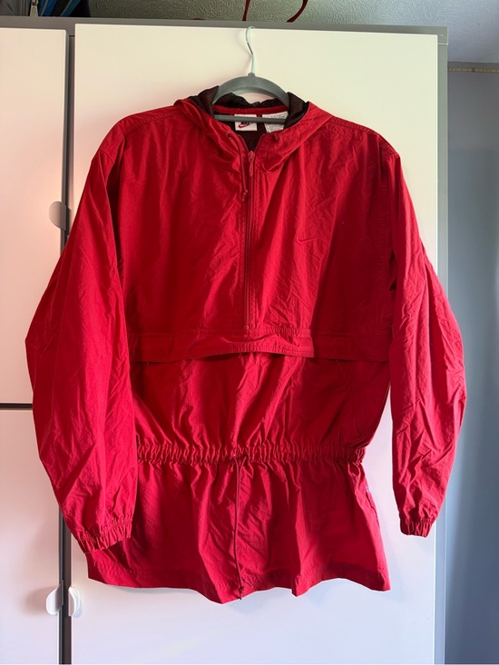 Nike Tops - Nike Red Women's Hooded Anorak Pullover